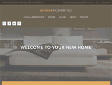 Tablet Screenshot of animasproperties.com